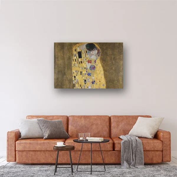 Size Variation 120x80 - Gustav Klimt The Kiss - Fotokunst Wanddecoratie Horizontaal