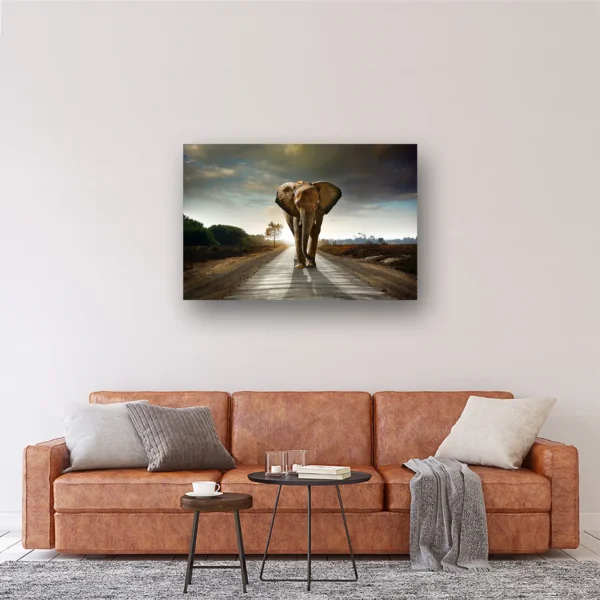 Size Variation 120x80 - Lost Elephant - Fotokunst Wanddecoratie Horizontaal