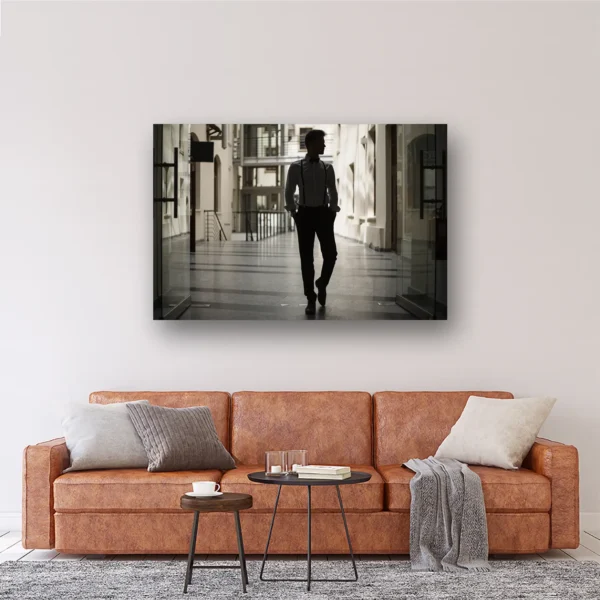 Size Variation 150x100 - Charming Man - Fotokunst Wanddecoratie Horizontaal