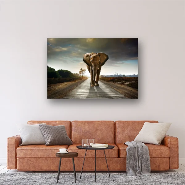 Size Variation 150x100 - Lost Elephant - Fotokunst Wanddecoratie Horizontaal