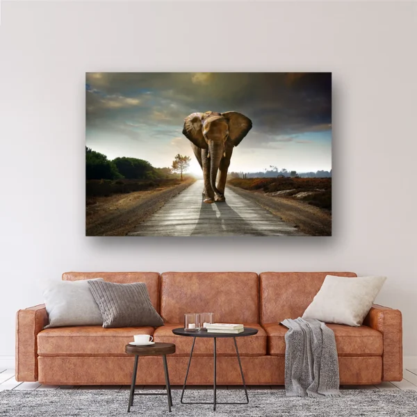 Size Variation 180x120 - Lost Elephant - Fotokunst Wanddecoratie Horizontaal