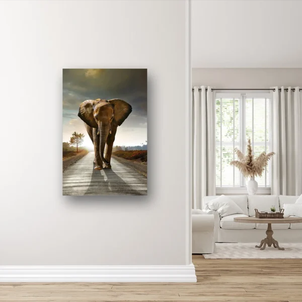Size Variation 80x120 - Lost Elephant - Fotokunst Wanddecoratie Verticaal