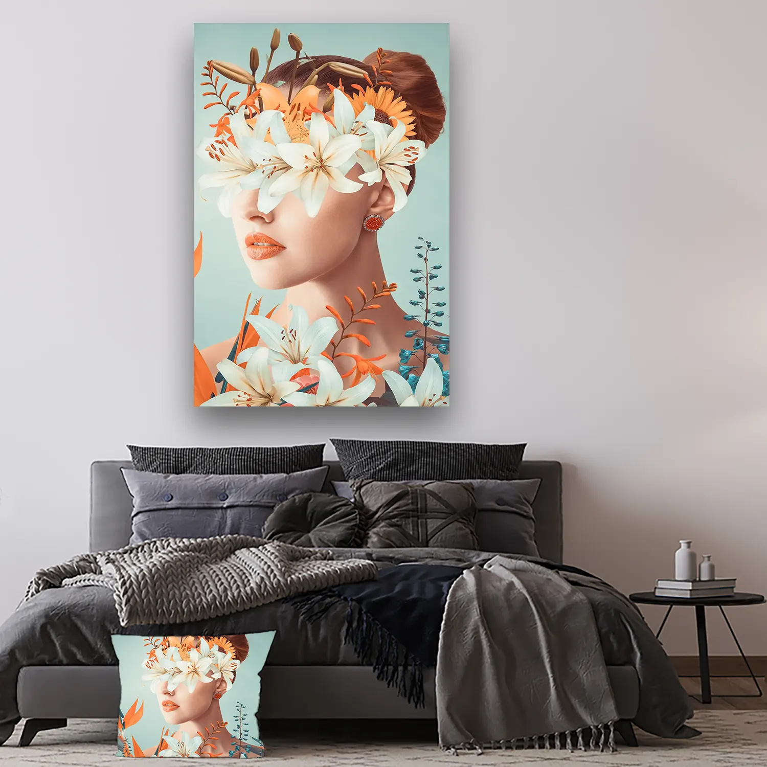 Dibond Gallery 100x150 - Soft Flowerfull - Fotokunst Wanddecoratie Verticaal