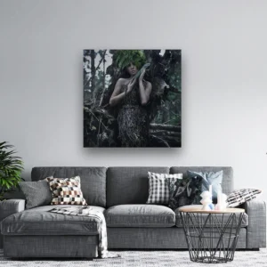 Dibond Gallery 120x120 - Woman Tree - Fotokunst Wanddecoratie Vierkant