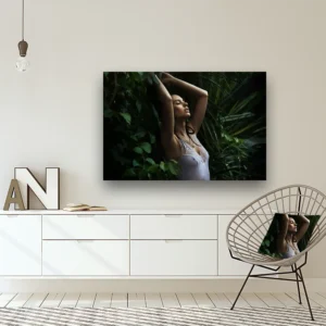 Dibond Gallery 120x80 - Sensual Forest Girl - Fotokunst Wanddecoratie Horizontaal