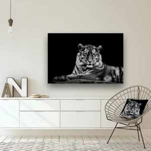 Dibond Gallery 120x80 - The Tiger - Fotokunst Wanddecoratie Horizontaal