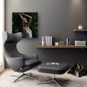 Dibond Gallery 60x60 - Sensual Forest Girl - Fotokunst Wanddecoratie Vierkant