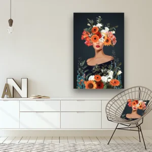 Dibond Gallery 80x120 - Romance Lady - Fotokunst Wanddecoratie Verticaal