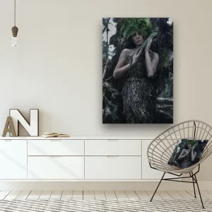 Dibond Gallery 80x120 - Woman Tree - Fotokunst Wanddecoratie Verticaal