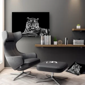Dibond Gallery 90x60 - The Tiger - Fotokunst Wanddecoratie Horizontaal