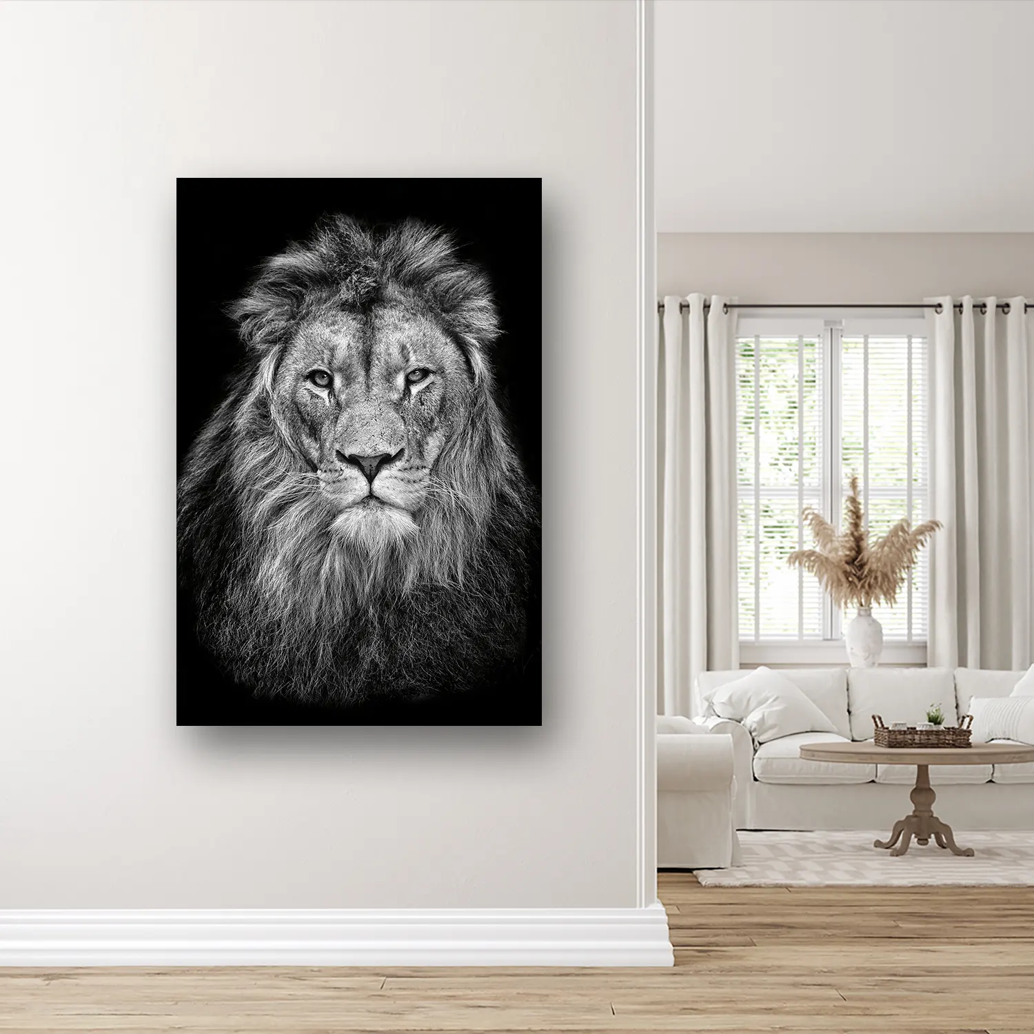 Size Variation 100x150 - The Lion - Fotokunst Wanddecoratie Verticaal