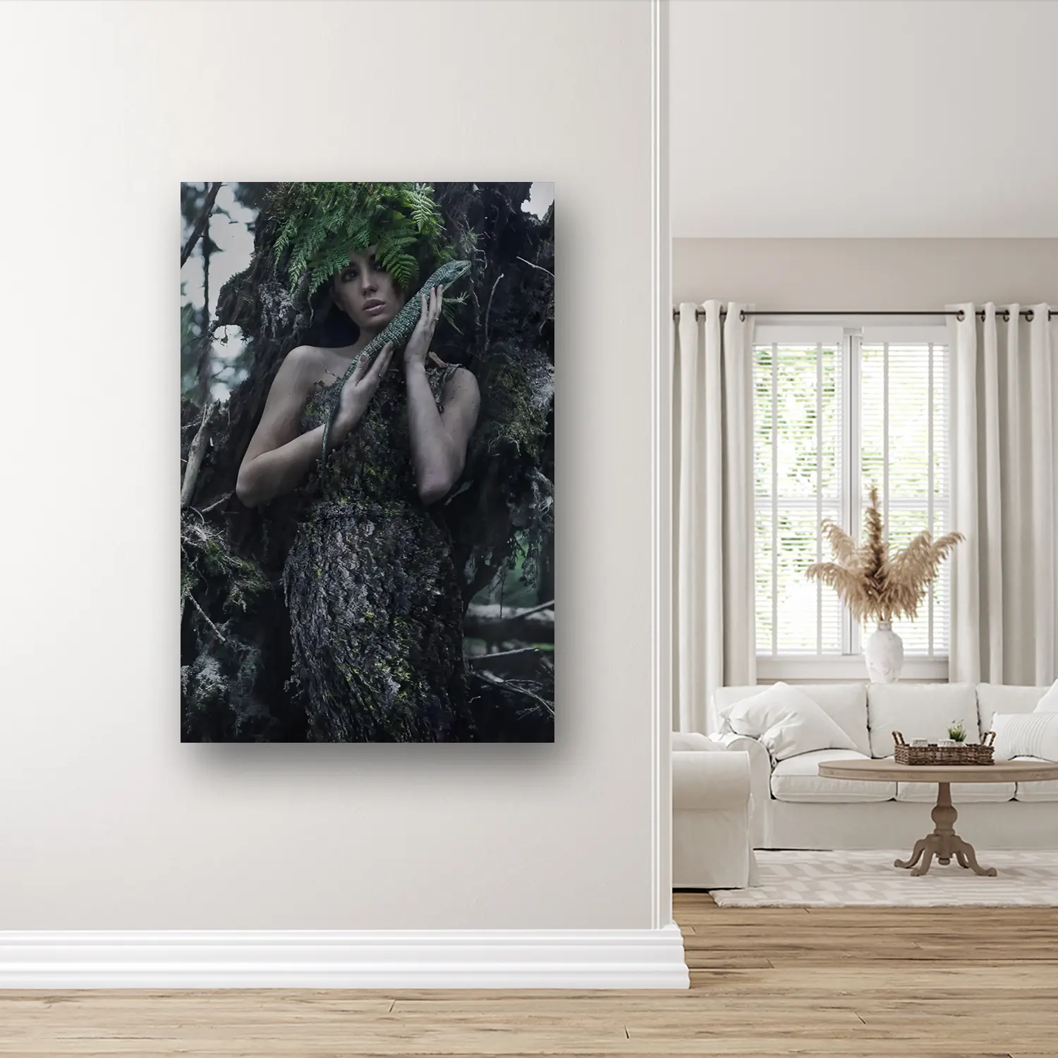 Size Variation 100x150 - Woman Tree - Fotokunst Wanddecoratie Verticaal