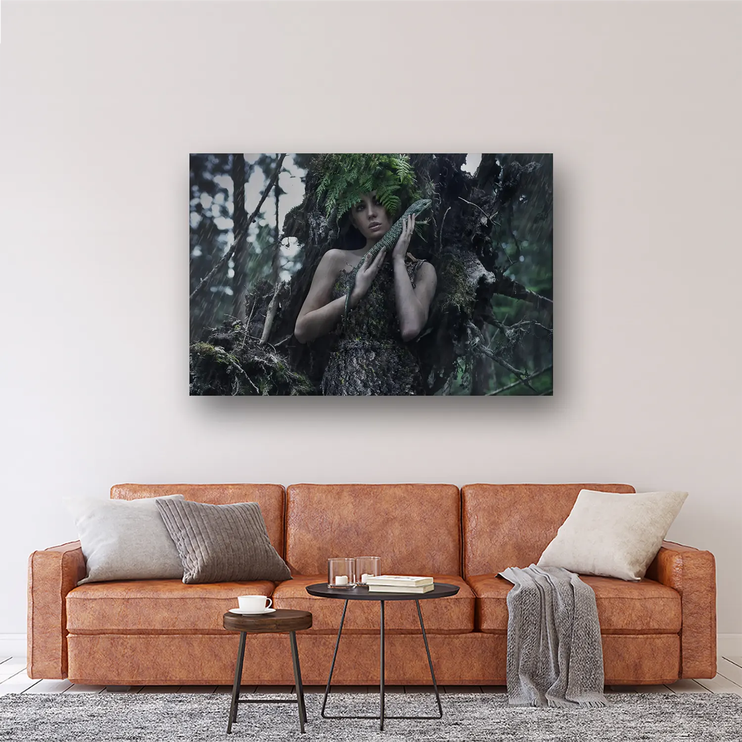Size Variation 150x100 - Woman Tree - Fotokunst Wanddecoratie Horizontaal