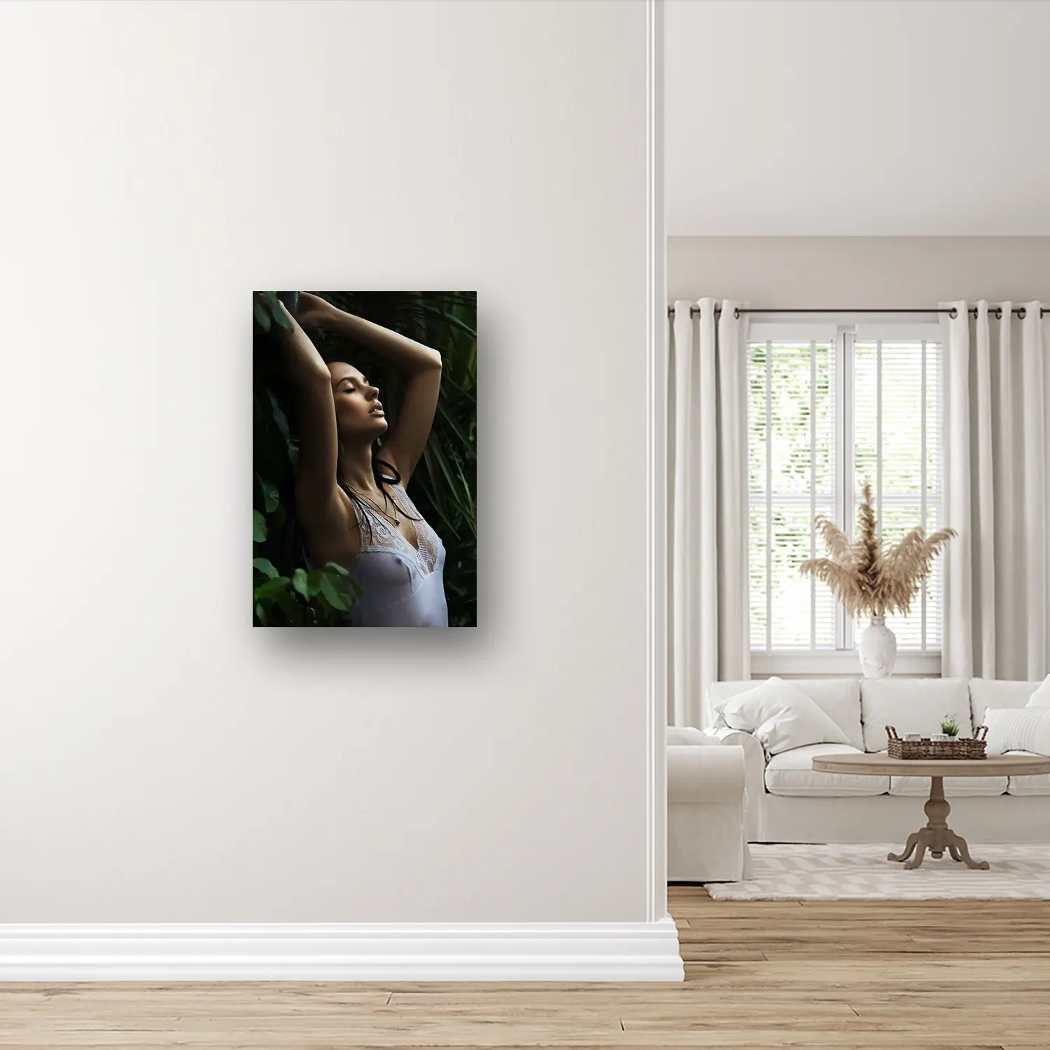 Size Variation 60x90 - Sensual Forest Girl - Fotokunst Wanddecoratie Verticaal