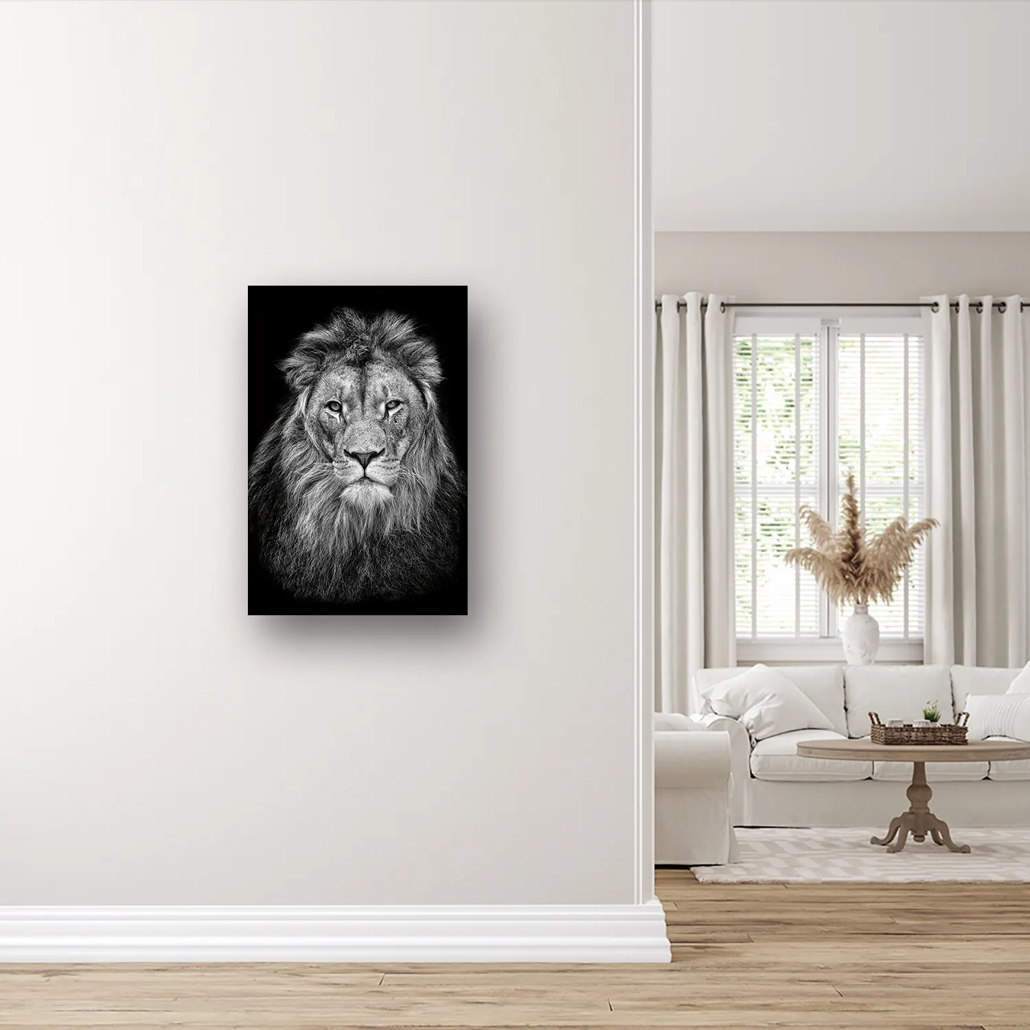 Size Variation 60x90 - The Lion - Fotokunst Wanddecoratie Verticaal