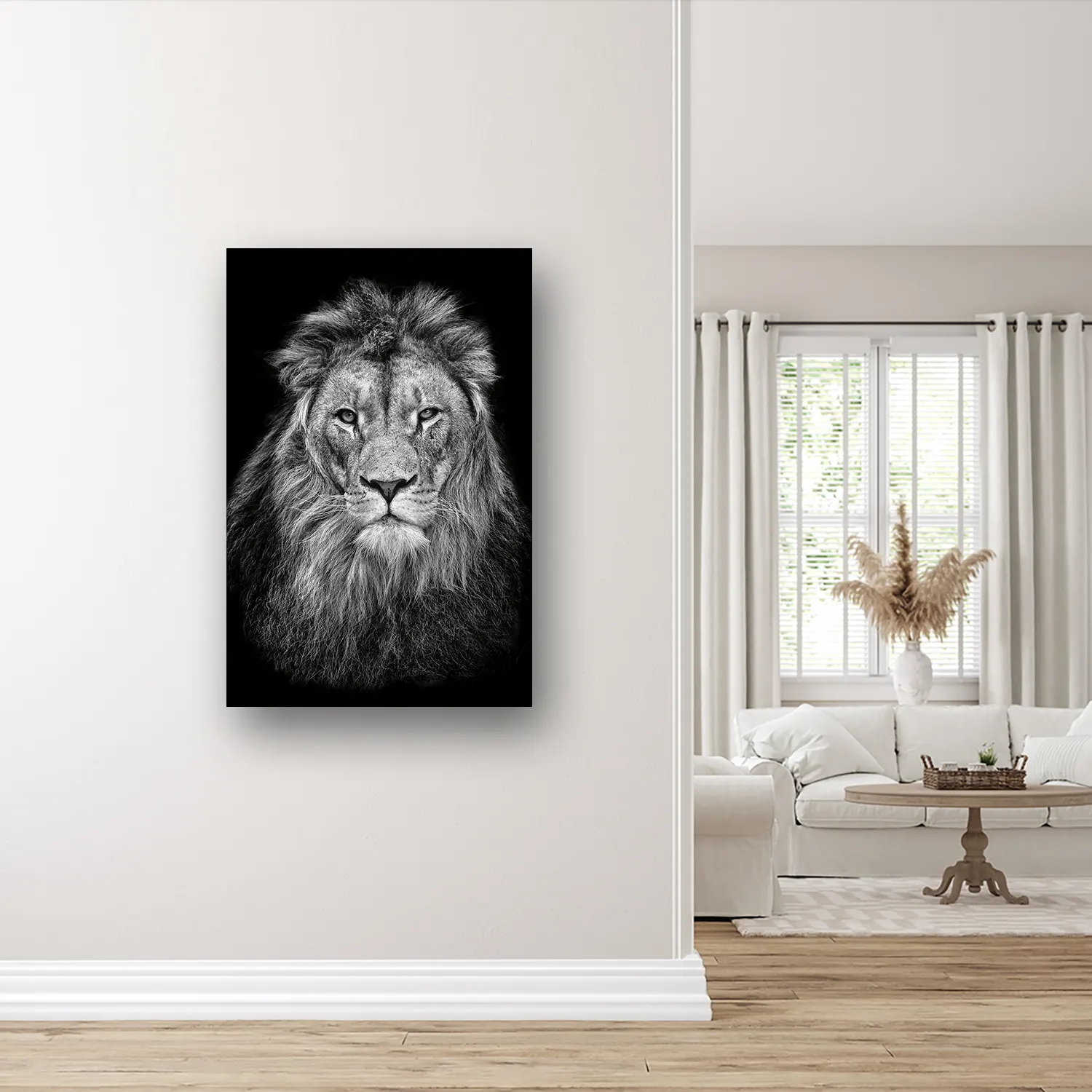 Size Variation 80x120 - The Lion - Fotokunst Wanddecoratie Verticaal